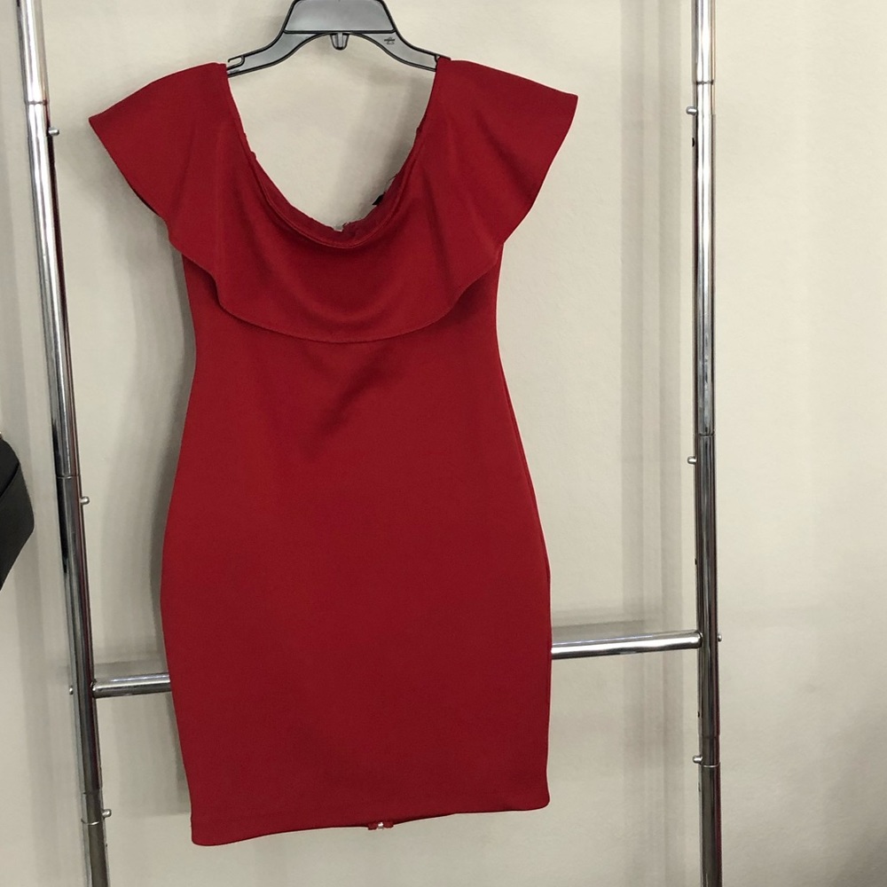 Red Guess dress